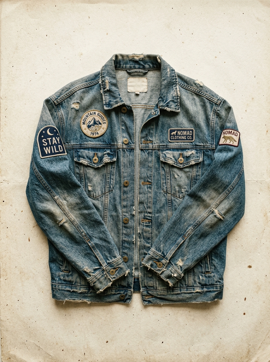 Patch Denim Jacket